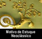 Motivo de um Ornamento Relevado em Gesso - Estuque Neoclássico